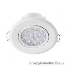 Світильник Downlight Philips Spot White recessed LED, врізний/вбудовуваний, LED, 4000K, 5W, 47041